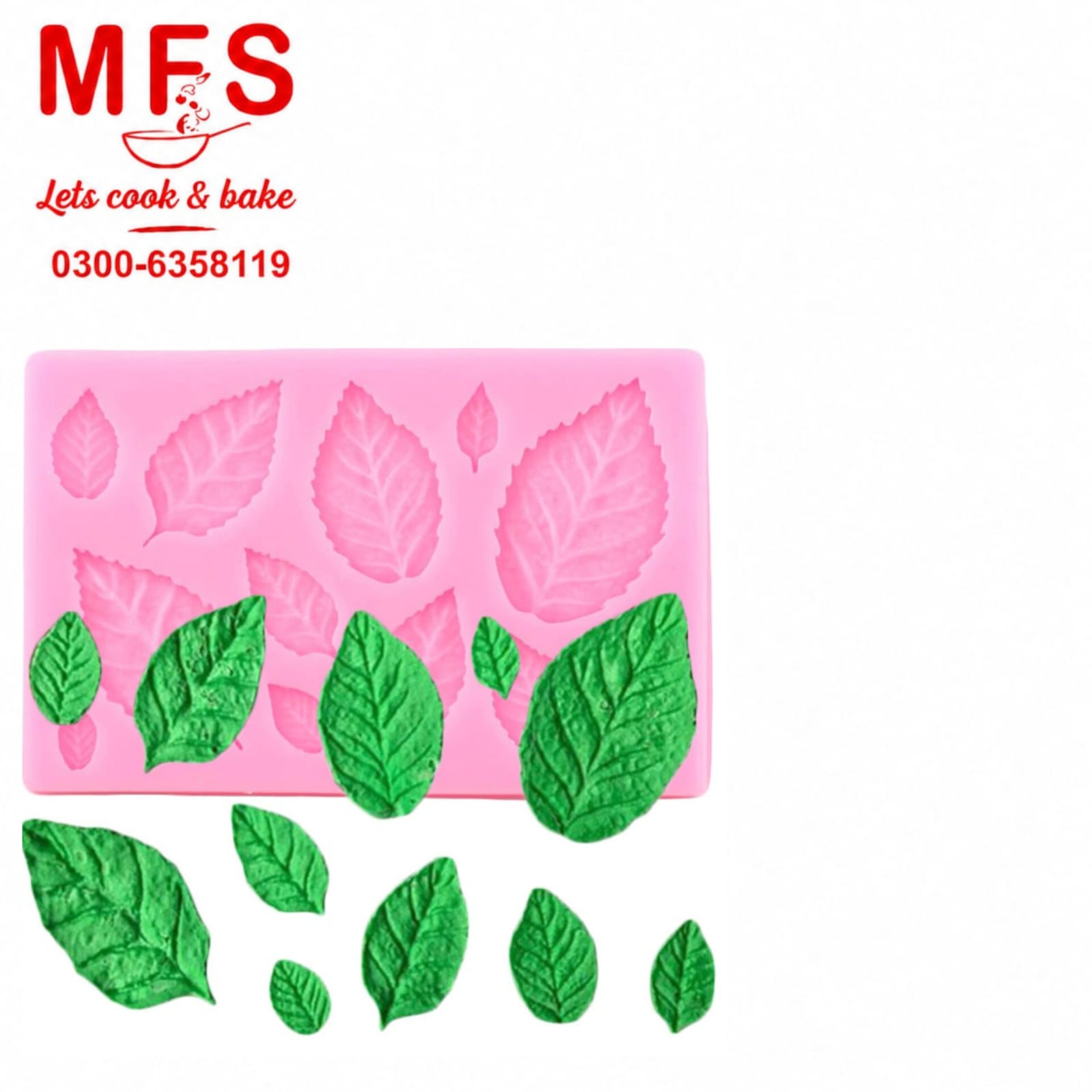 12 cavity  3D Small Leaf Molds Silicone for Sugar Paste, Chocolate