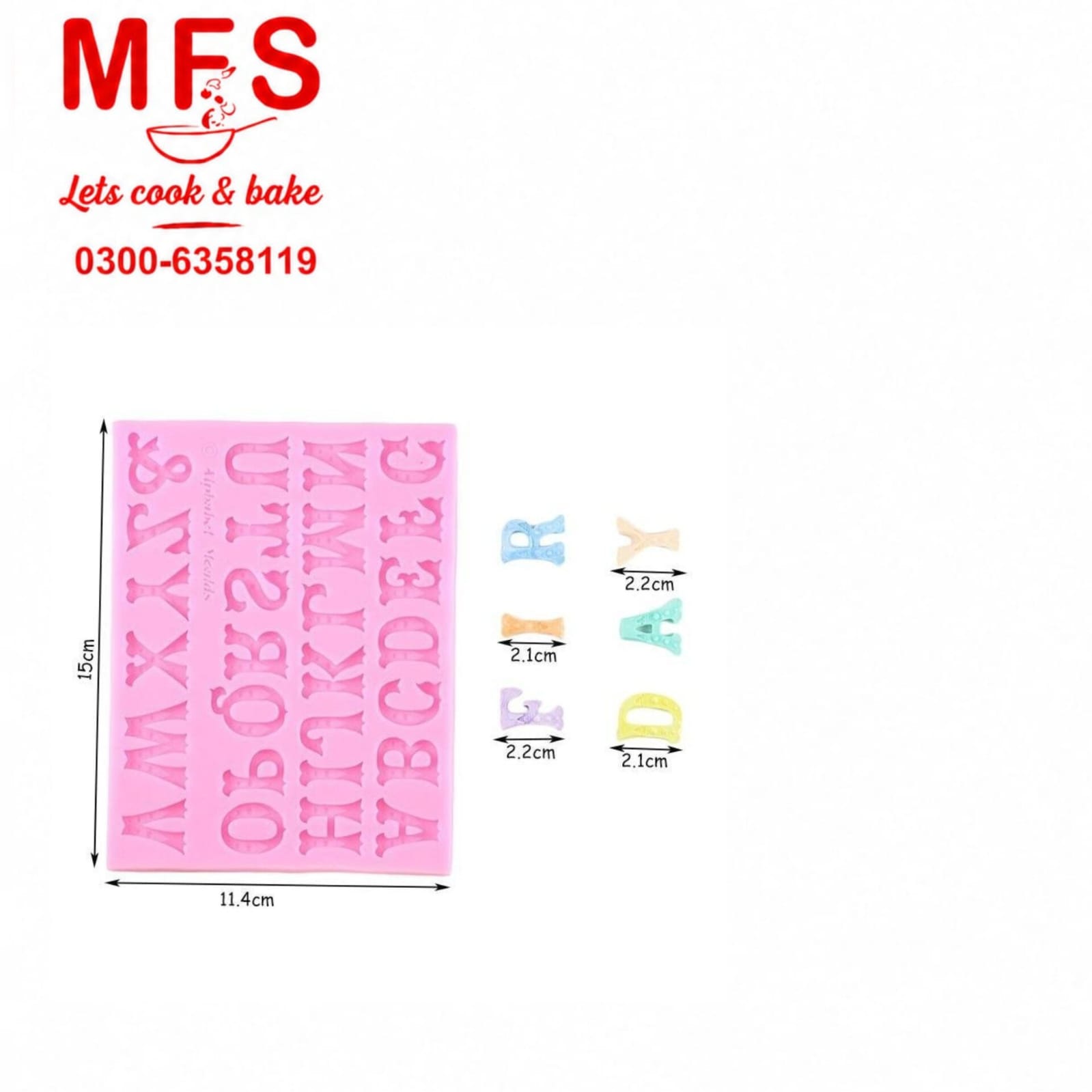 Big Alphabet Silicon Mold