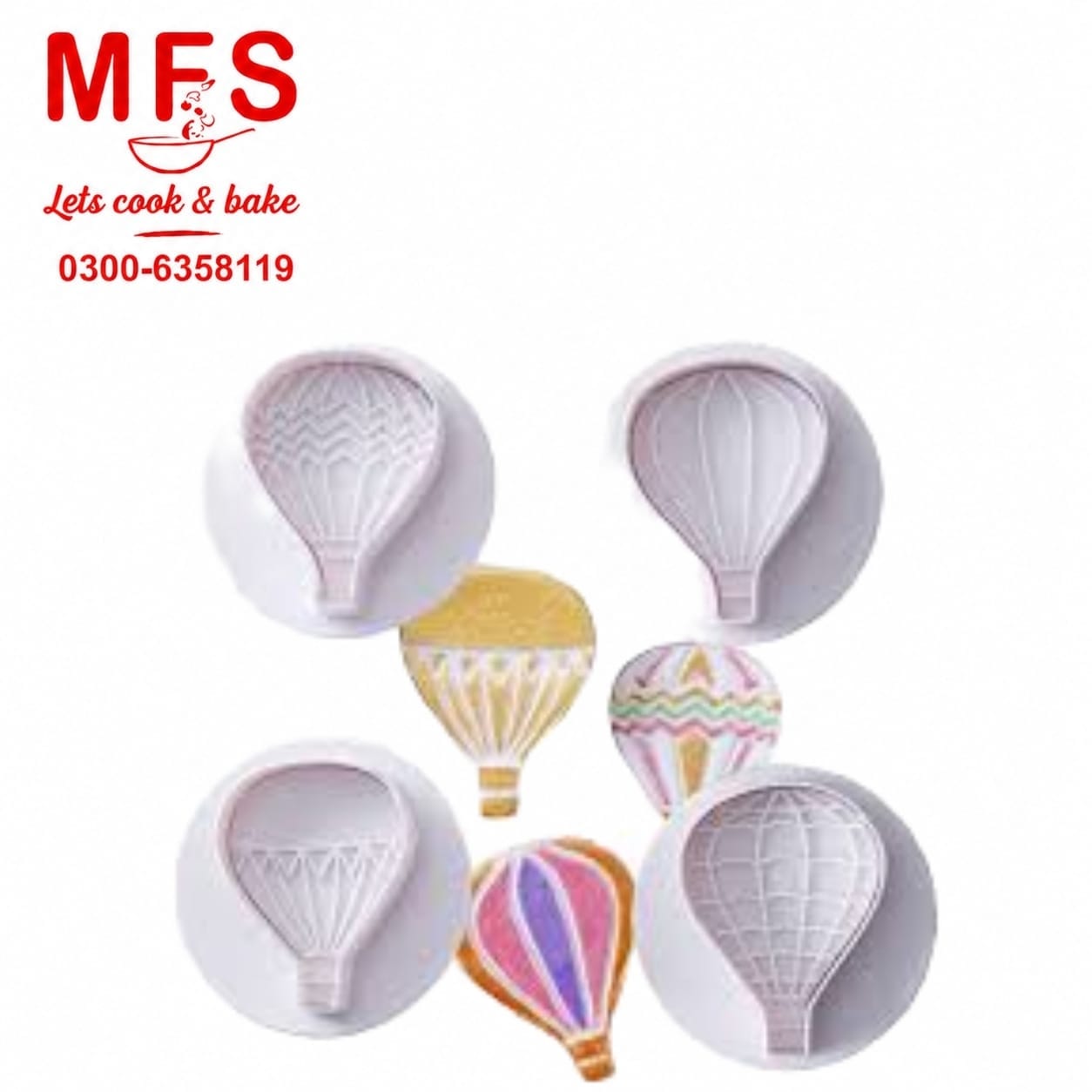 Hot Air Balloon Shaped Plunger 4pcs Set