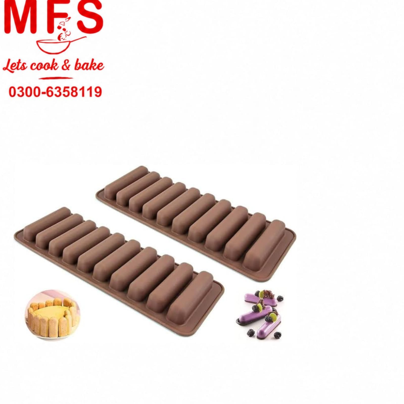 Silicon Chocolate Mold Long Strip
