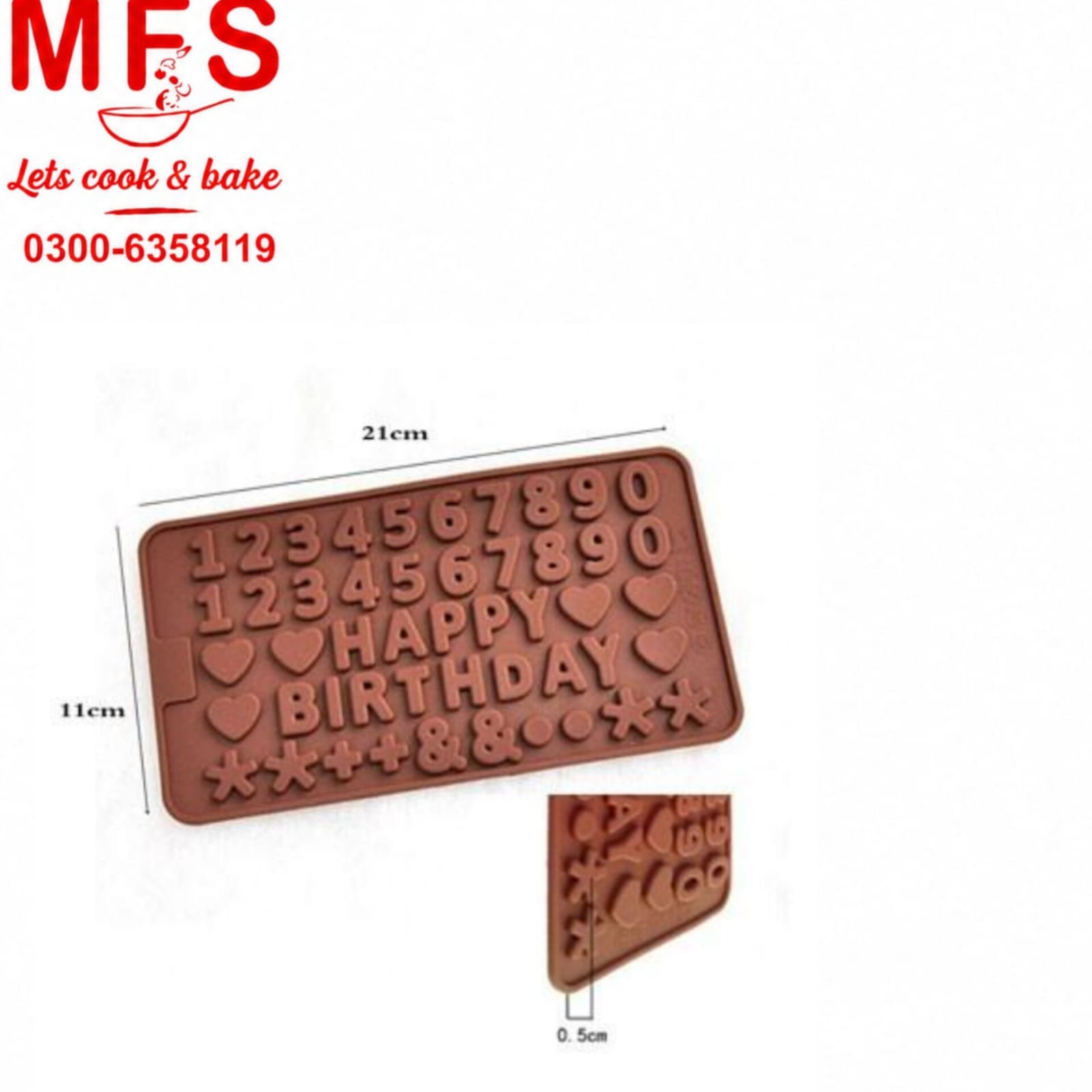 Happy Birthday , Number . Alphabet Silicon Choclate Mold