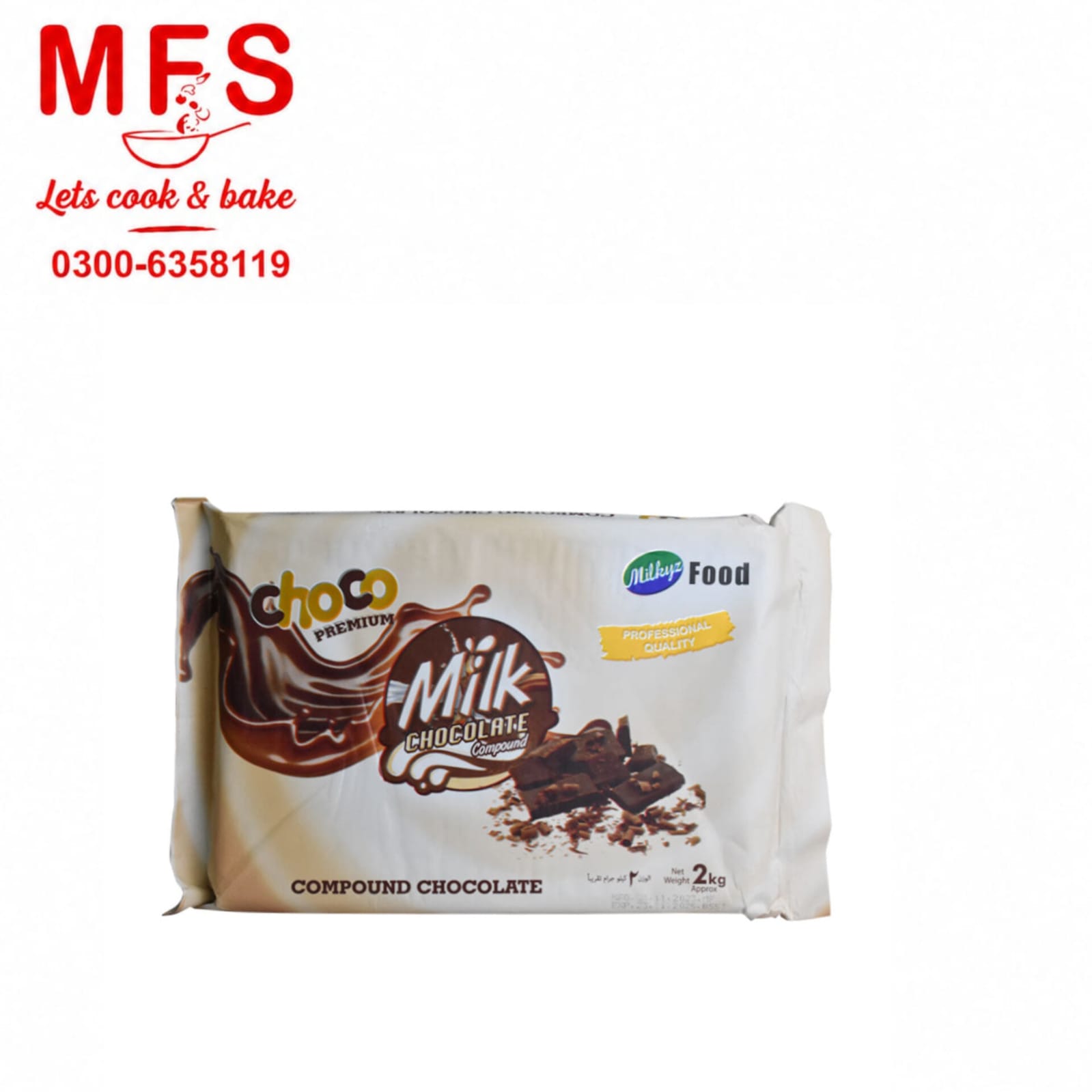 Slab chocolate 2kg  Milky MIlkyz Foods