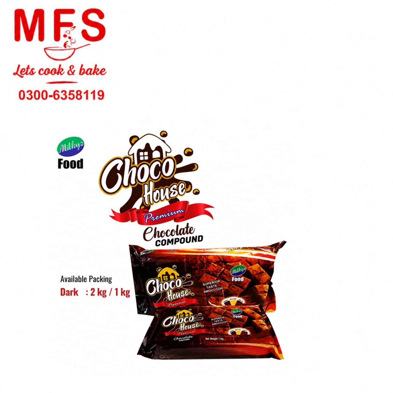 Slab  Dark chocolate  Choco House Milkyz Food