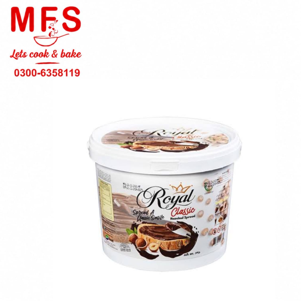 Milkyz Food Royal Classic Hazelnut Spread 3kg bucket