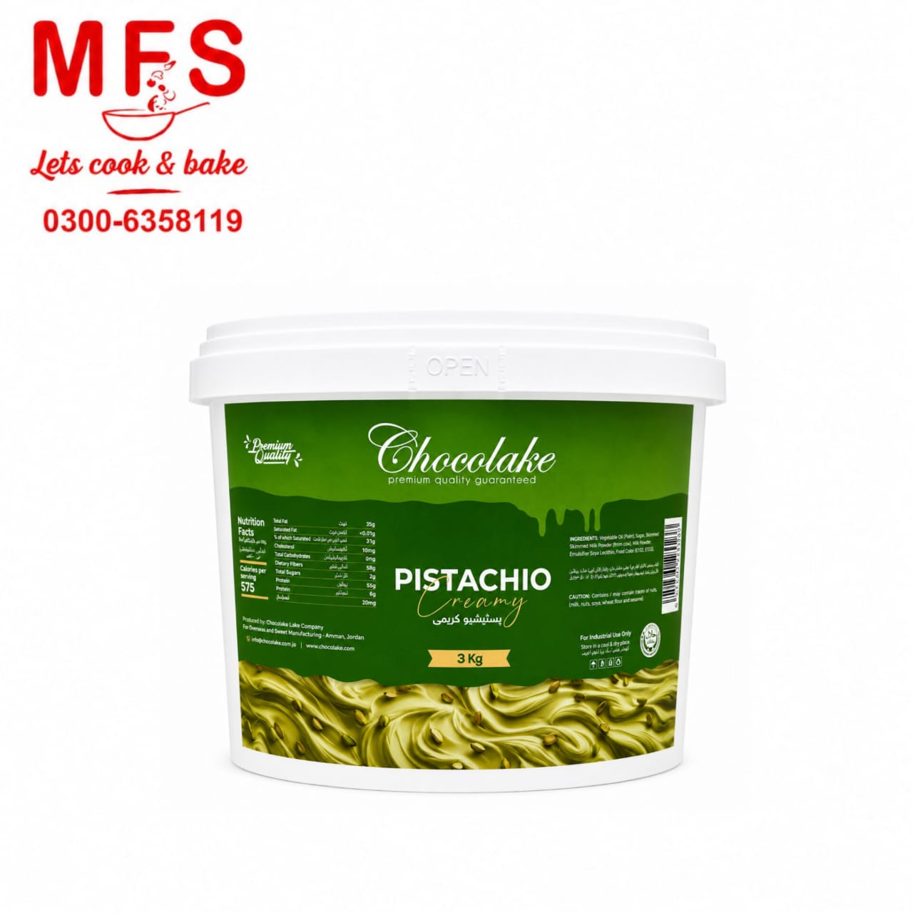 Spread  Pistachio 3kg  bucket