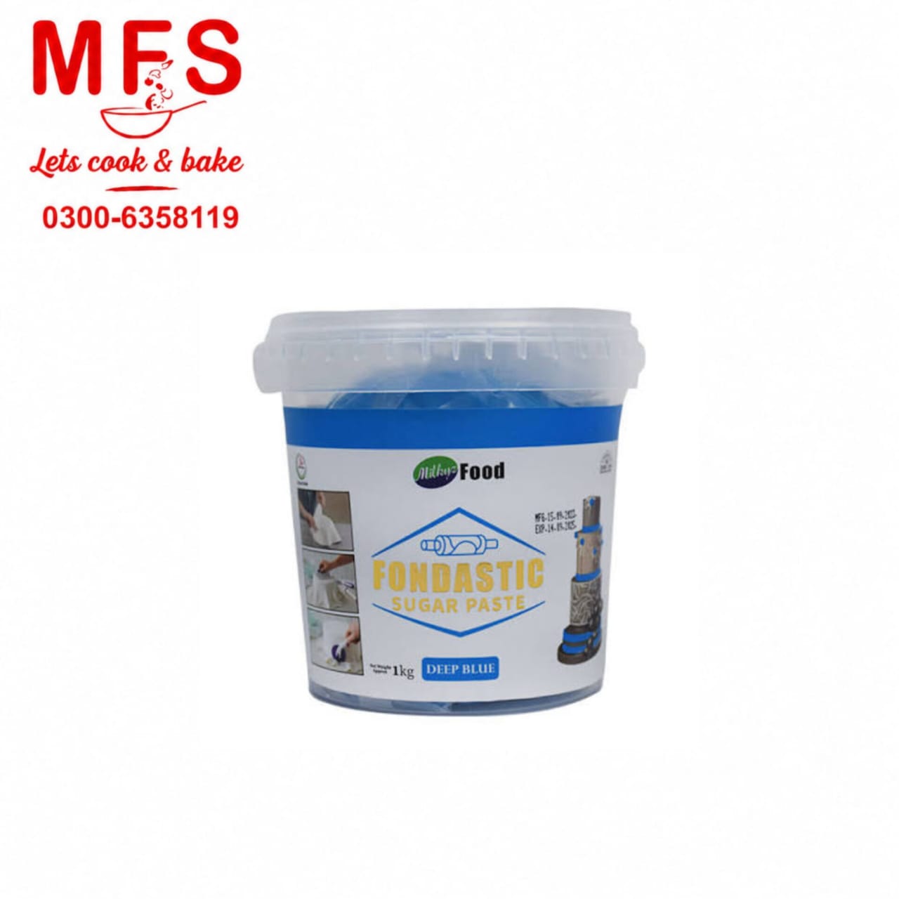 Milkyz Food Sugar Paste BLUE  1kg