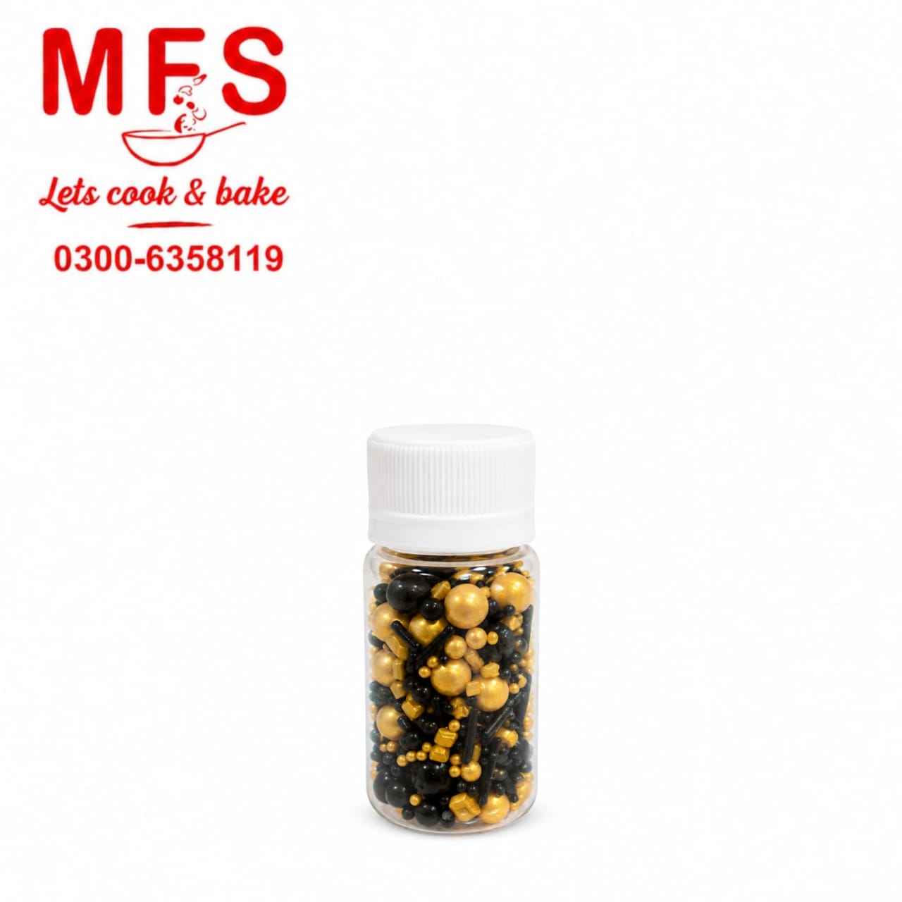 Imported Black Gold Mix Sprinkle Bottle 30gm