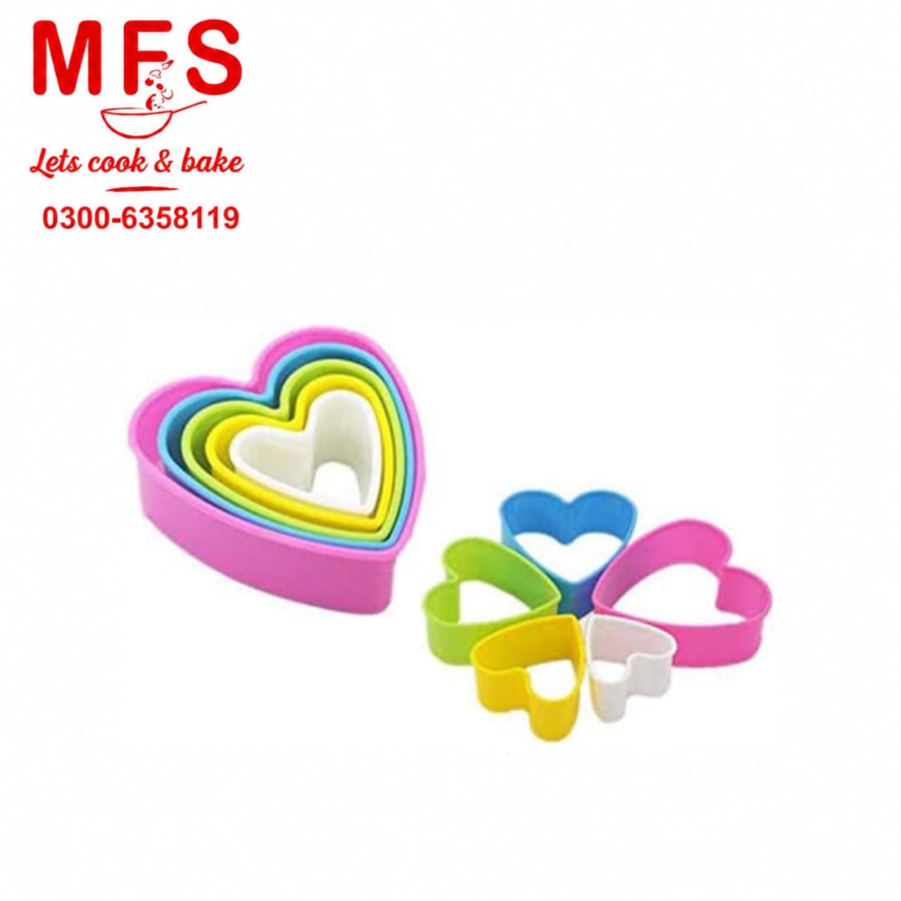 5 pcs. Cookie Cutter Set Plastic Cookie Cutter Shapes
