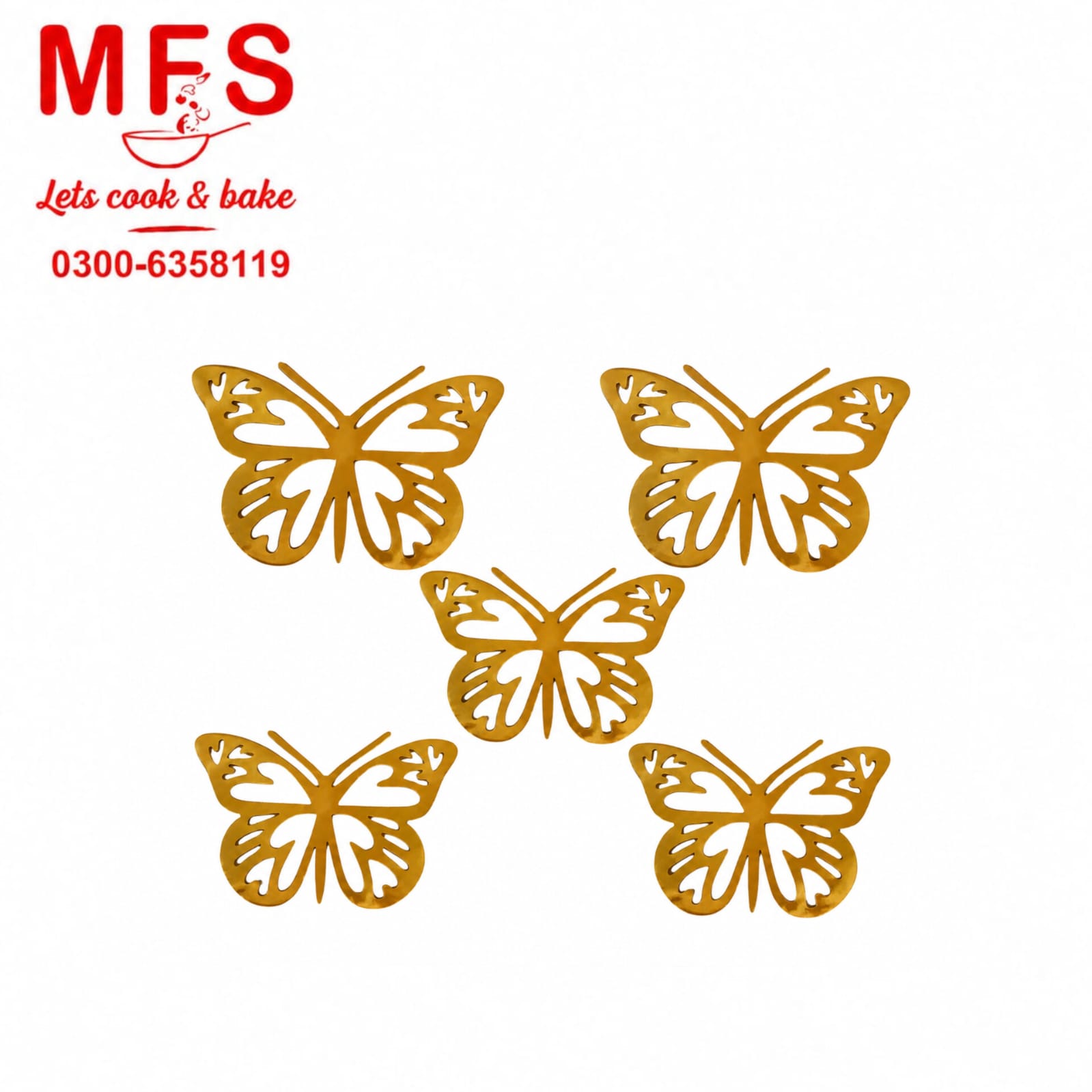 Butterfly 3D 13pcs Cake topper cut out
