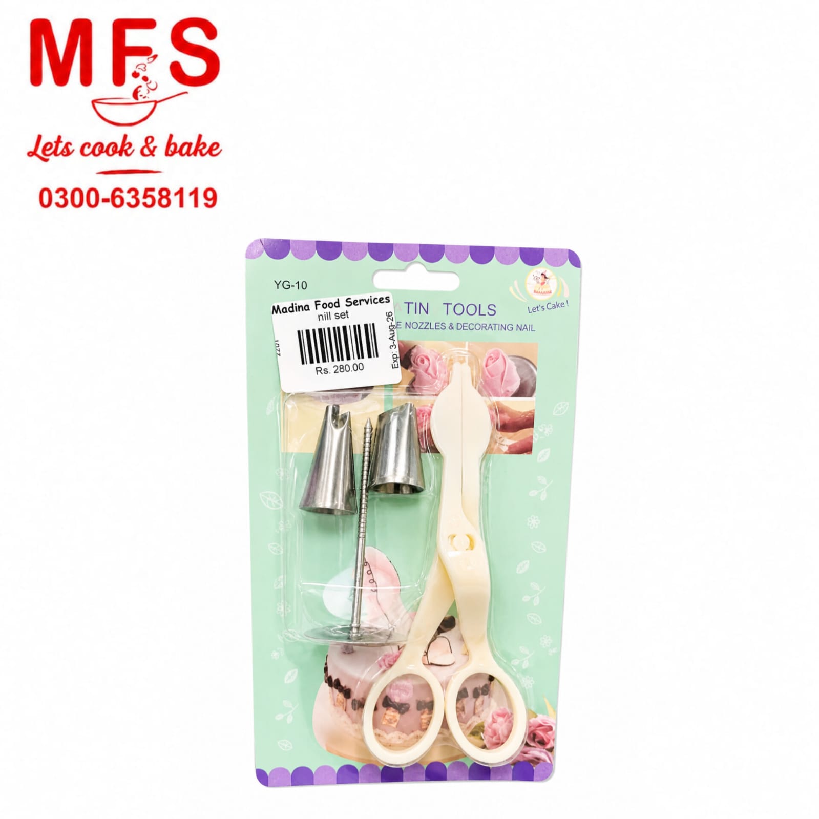 Scissor & Flower Nail Set