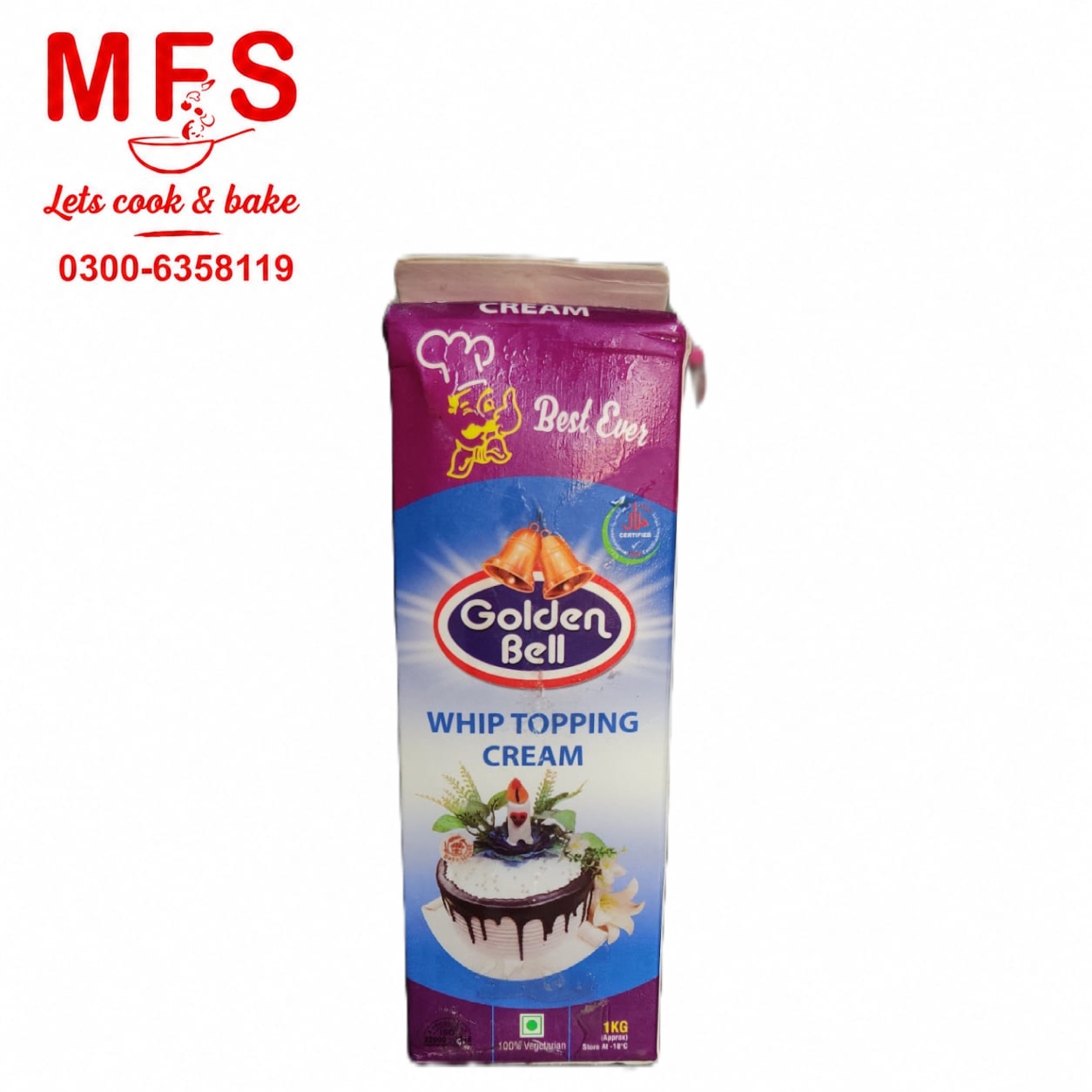 Whipping Cream Golden Bell 1kg Milkyz Food