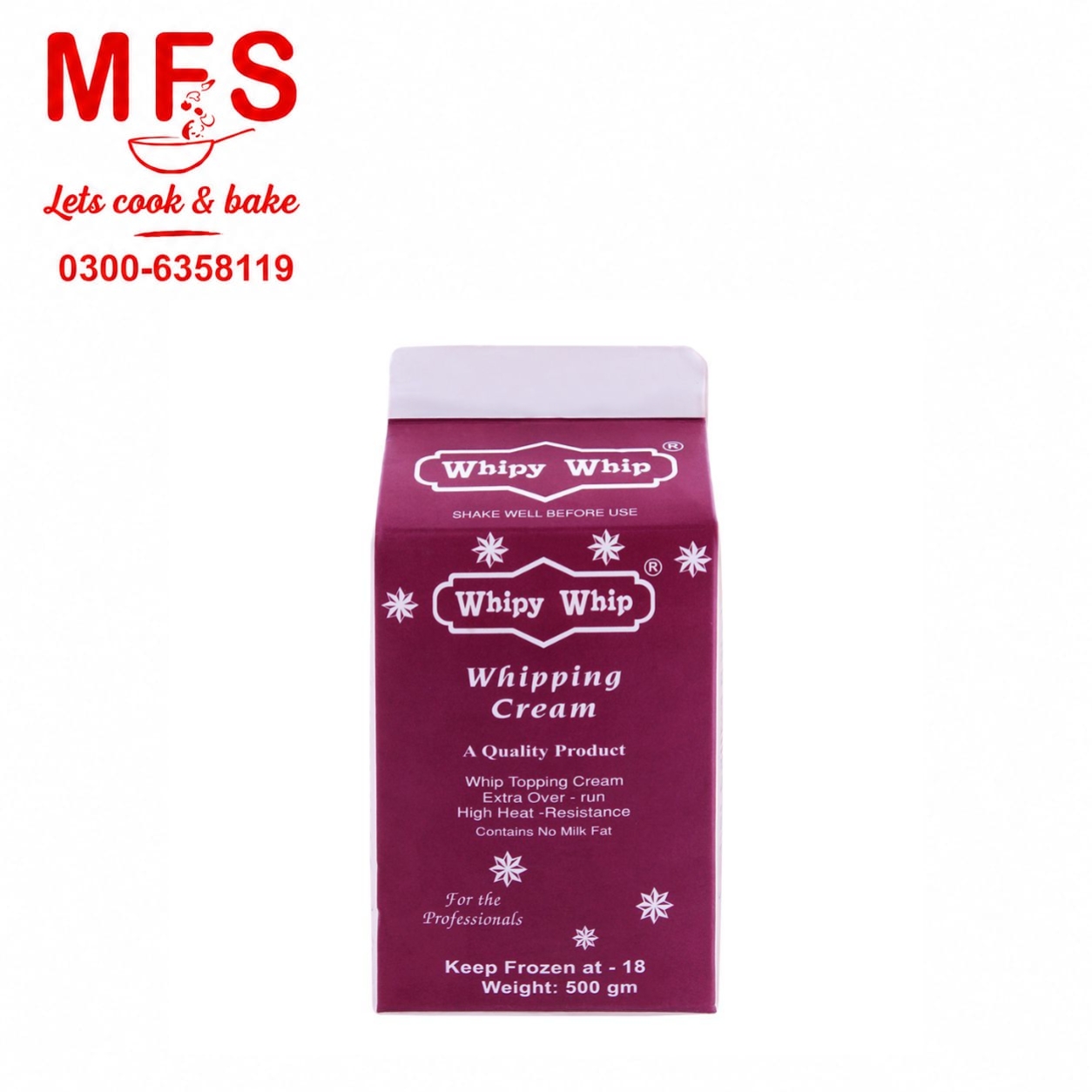 whipping cream 500gm MIlkyz Food