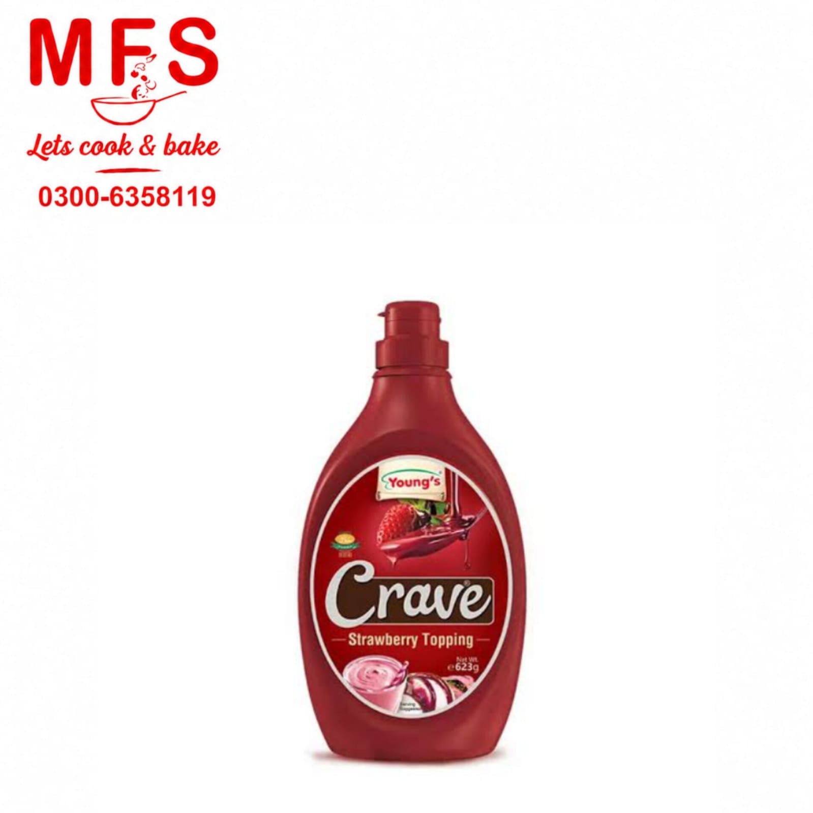 Young's Crave Strawberry Topping 623gm