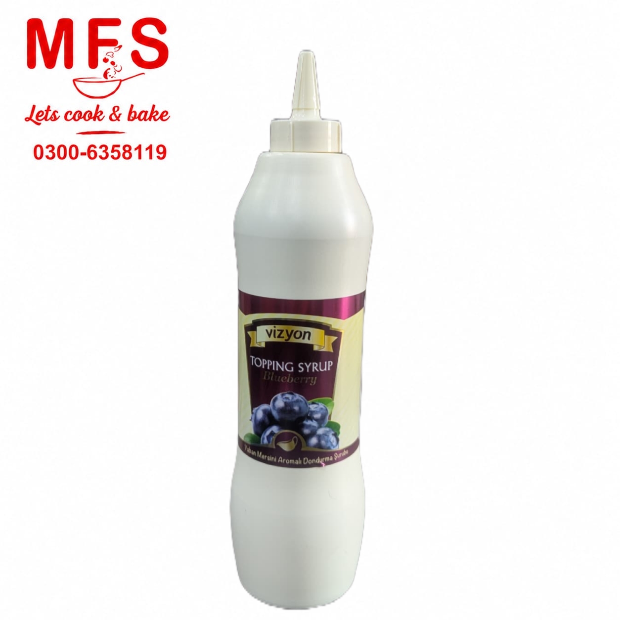 Vizyon Blueberry Topping Syrup 1 kg