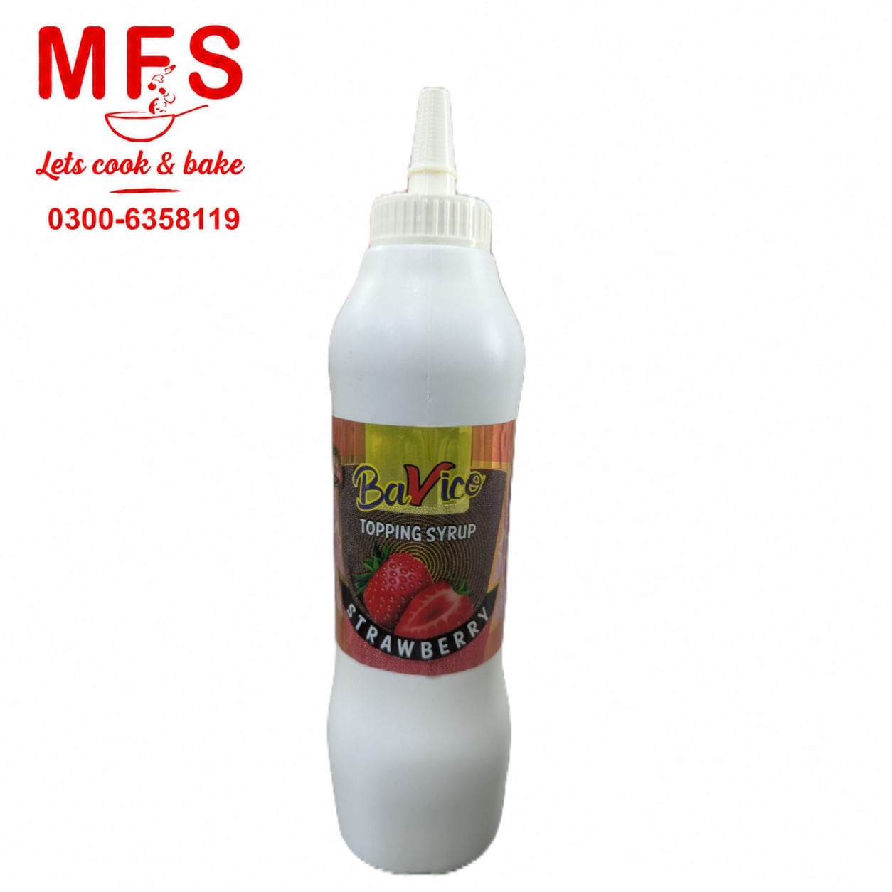 Milkyz Food Bavico Strawberry Topping Syrup (1 KG)