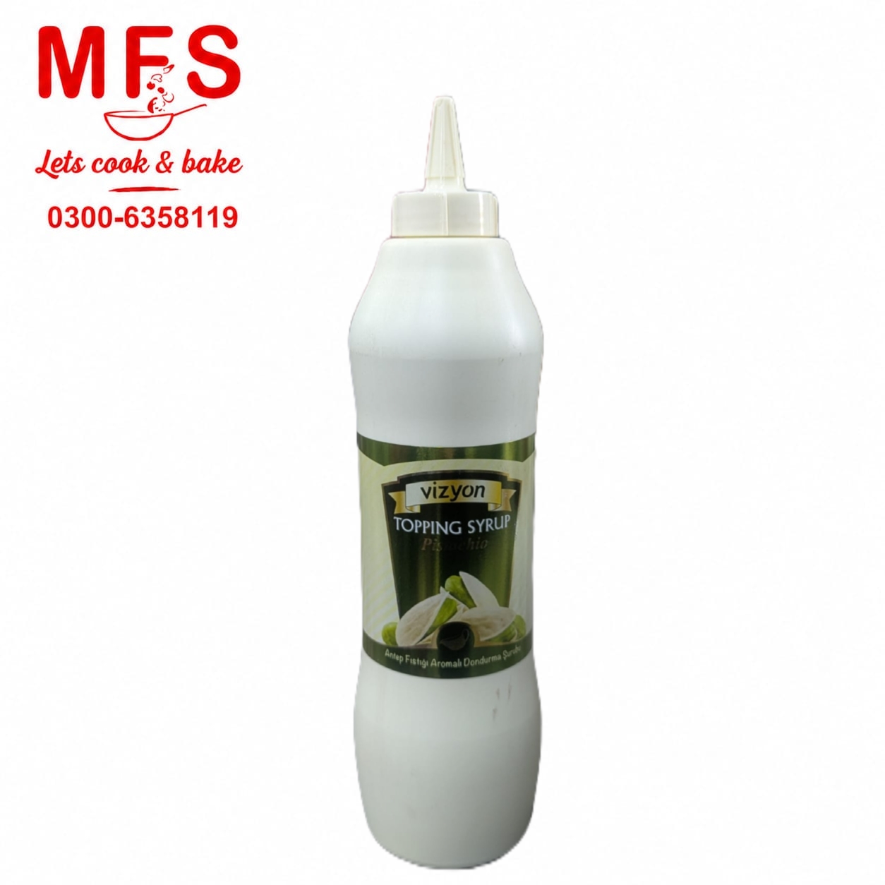 Vizyon Pistachio Topping Syrup 1kg