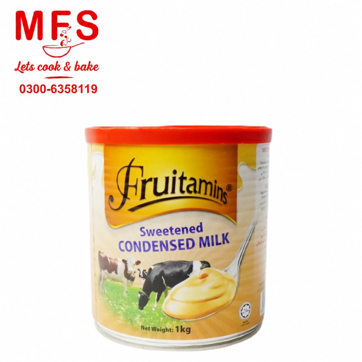 FRUITAMINS SWEETENED CONDENSED MILK TIN 1000GM