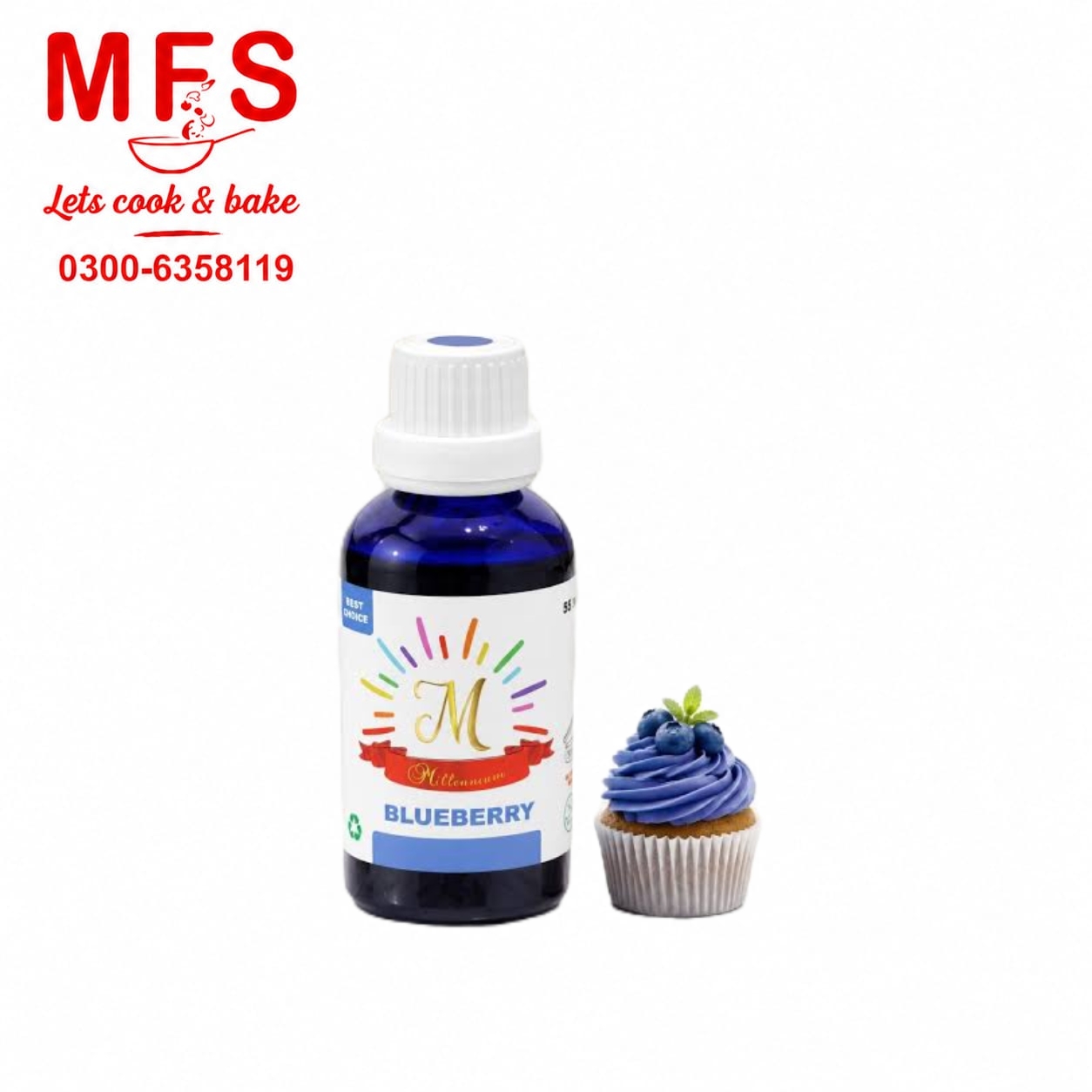 Millennium Blueberry liquid food gel/color 55ml
