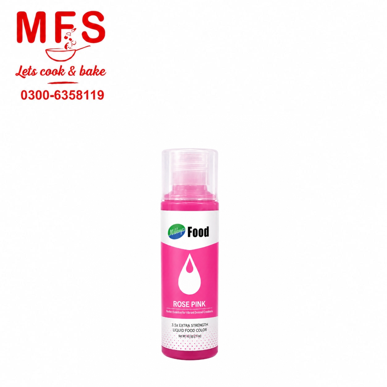 Milkyz Food Liquid Food Color Rose Pink 120ML Bottle