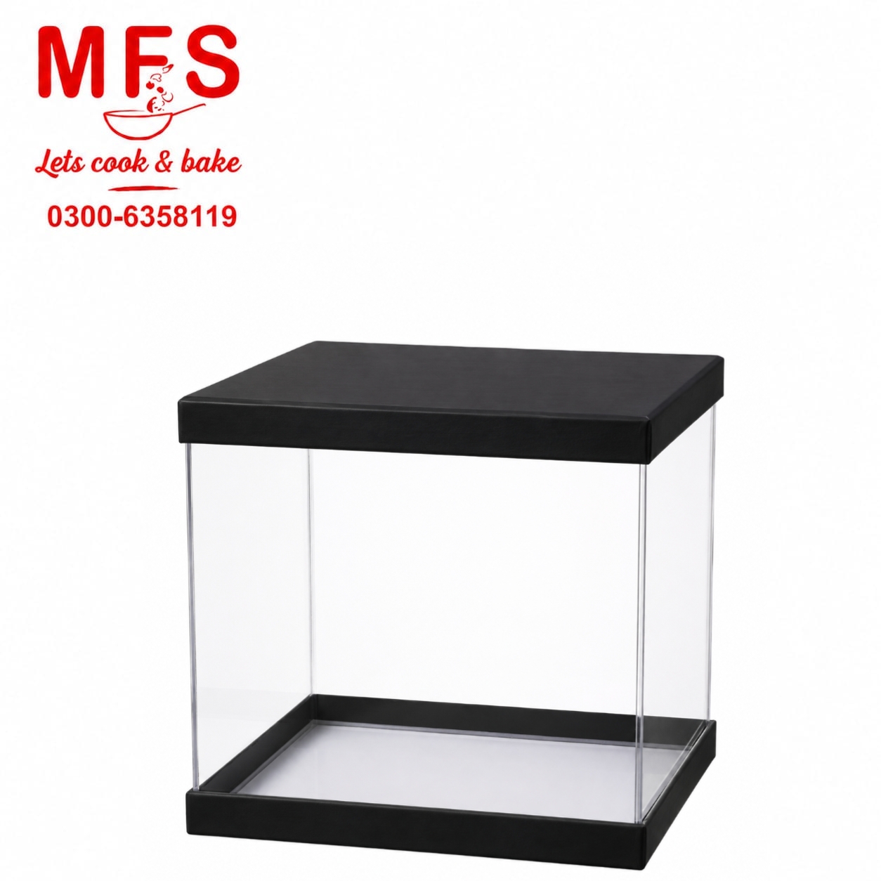 Transparent Gift Box for cakes and Gifts (12*12*12) Inches
