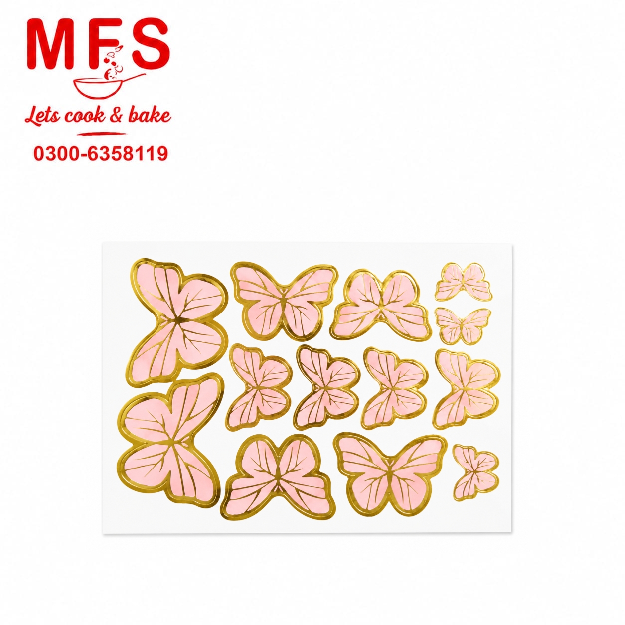 Pink Butterfly 13pcs set