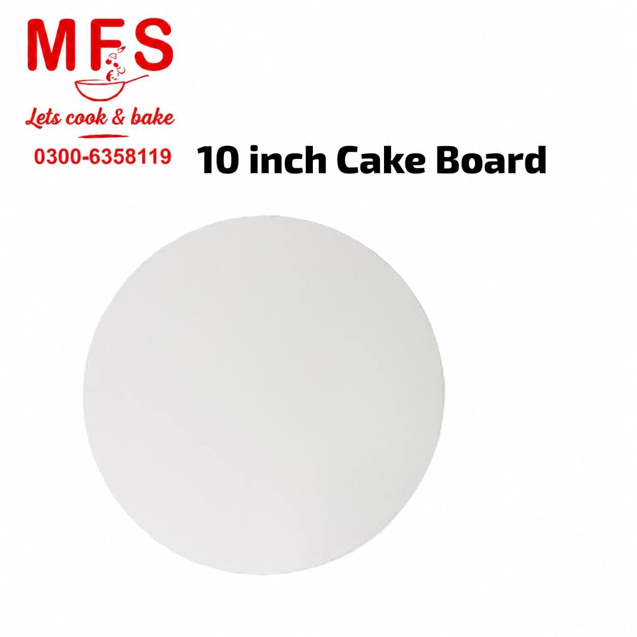 10*10 white Cake Board Round Chip Board