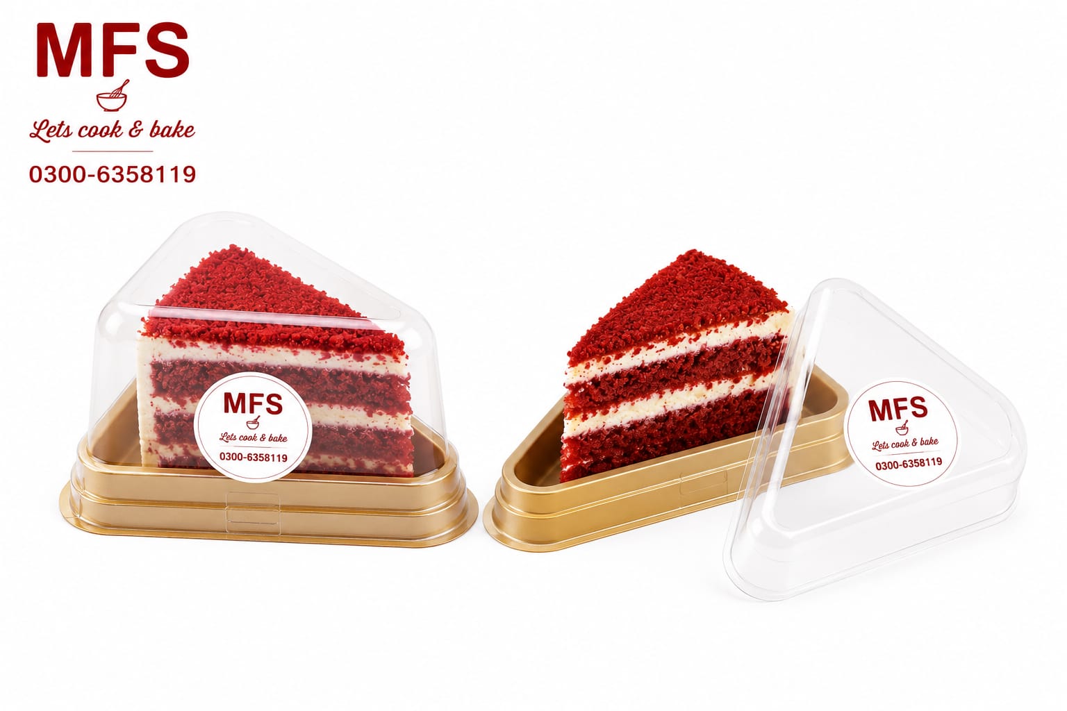 Slice Cake Box 1 pcs - Premium Clear Cake Box